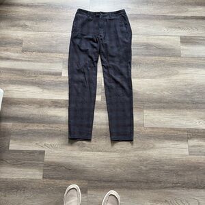 Bonobos Men's Slim Plaid Dress Pants - Dark Navy